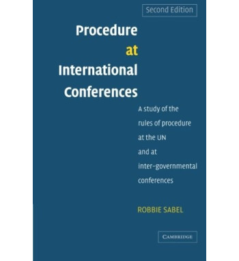 PROCEDURE AT INTERNATIONAL CONFERENCES