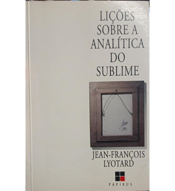 LICOES SOBRE A ANALITICA DO SUBLIME