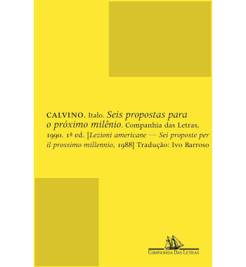 SEIS PROPOSTAS PARA O PROXIMO MILENIO